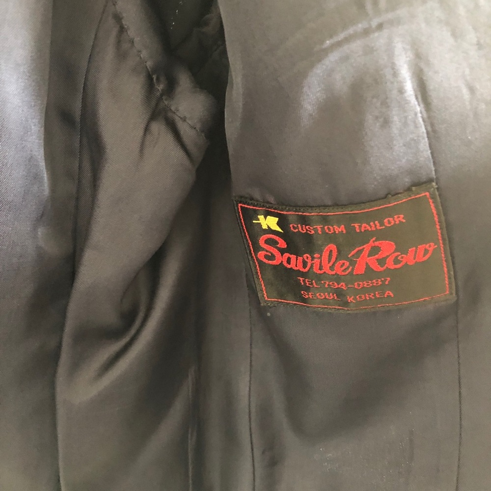 Vintage custom navy blazer